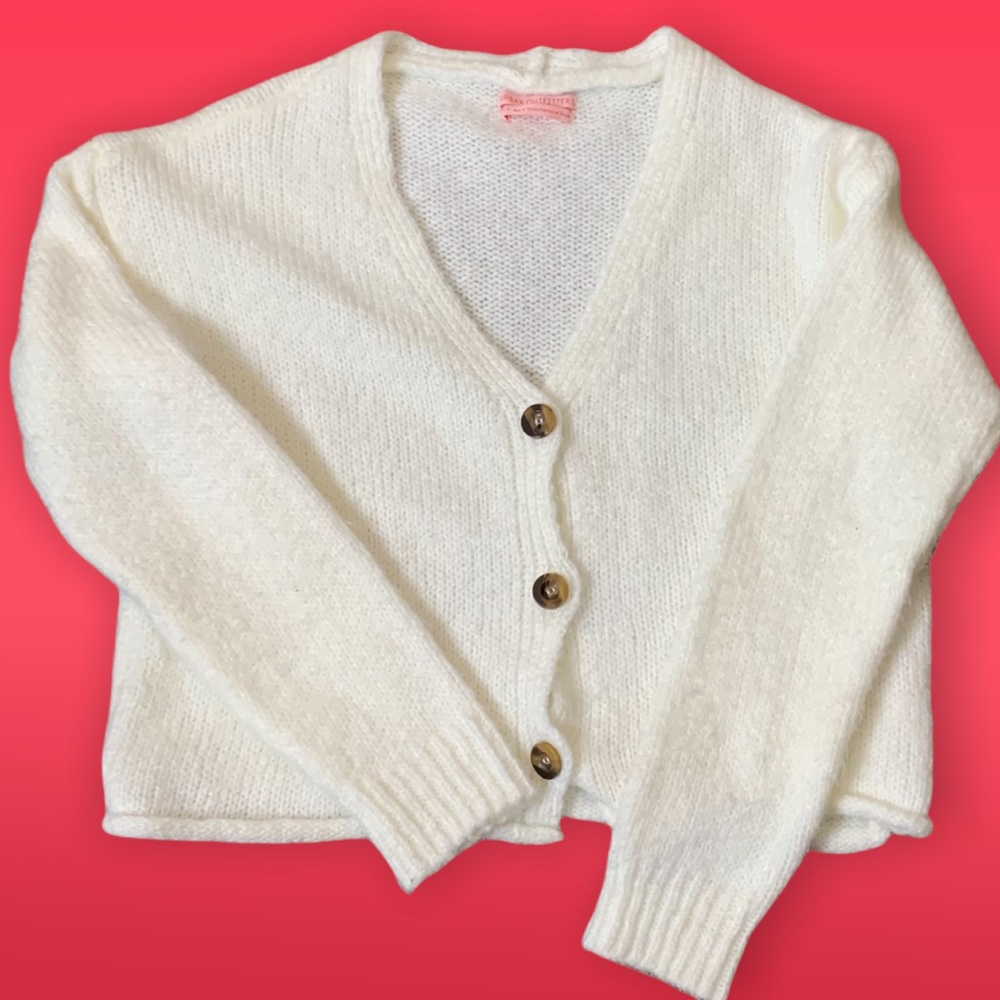 Urban Outfitters UO Ozzy Boxy Button-Front Cardigan